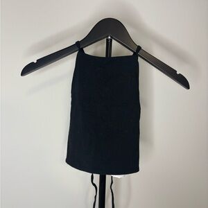 Hollister Black Knit Halter Crop Camisole